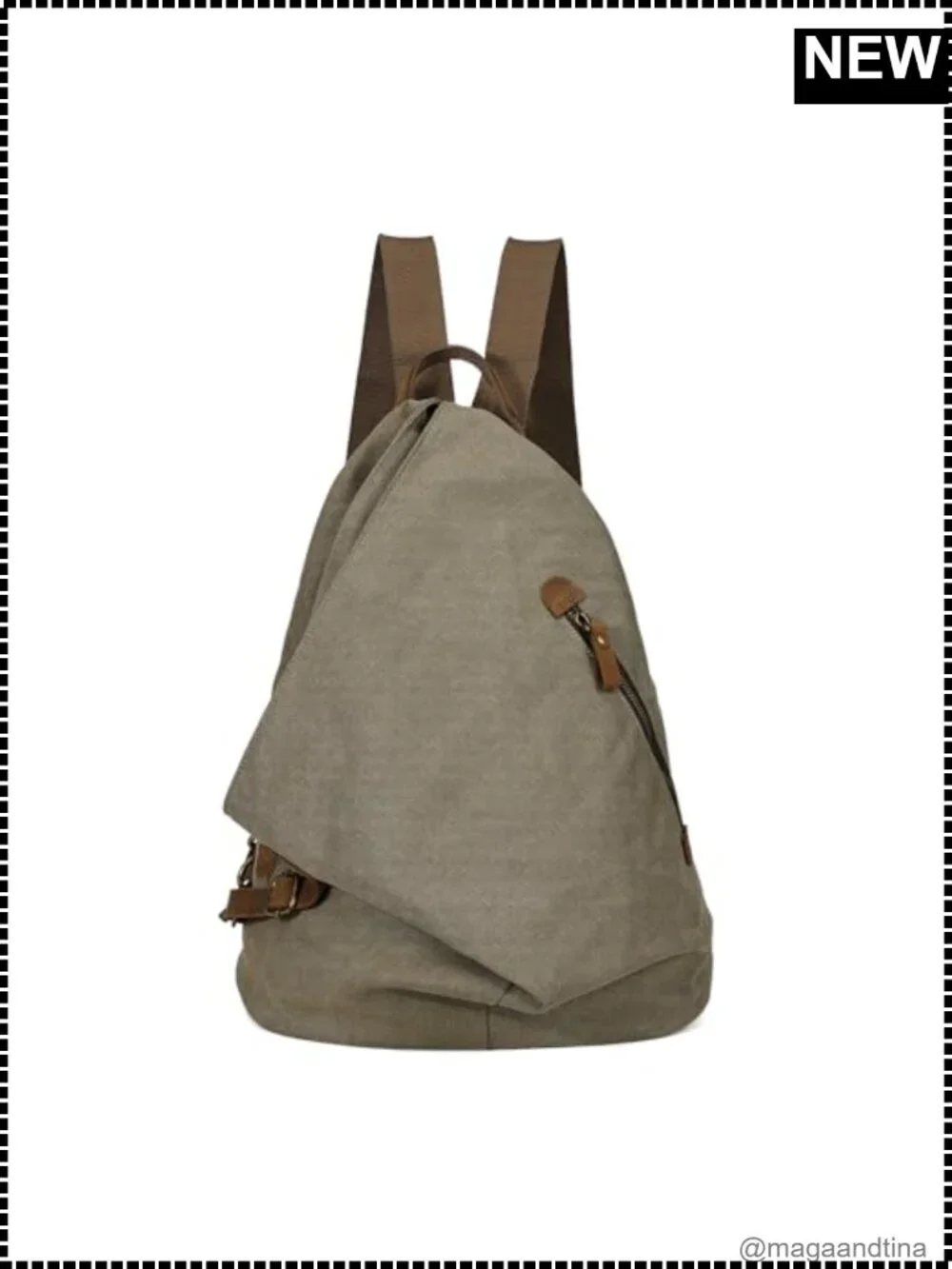 Canvas Vintage Backpack Large Casual Daypack Travel Rucksack Hiking Outdoor